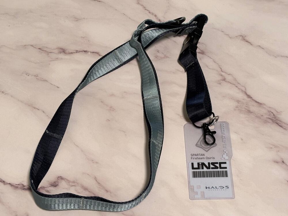 Halo UNSC Infinity All Deck Access Replica ID Card and Lanyard New